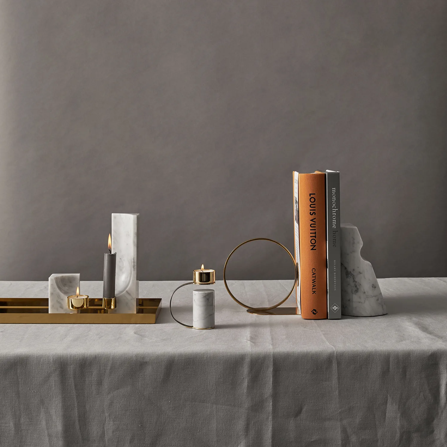 Quarter ljusstake, Carrara Cooee Design