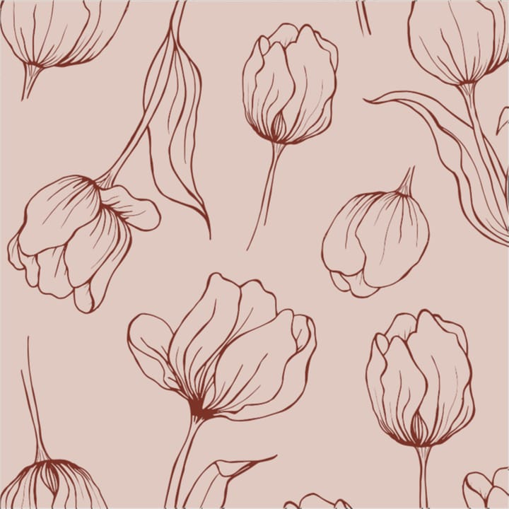 Tulipa servetter 16x16 cm 18-pack - Blush - Cooee Design