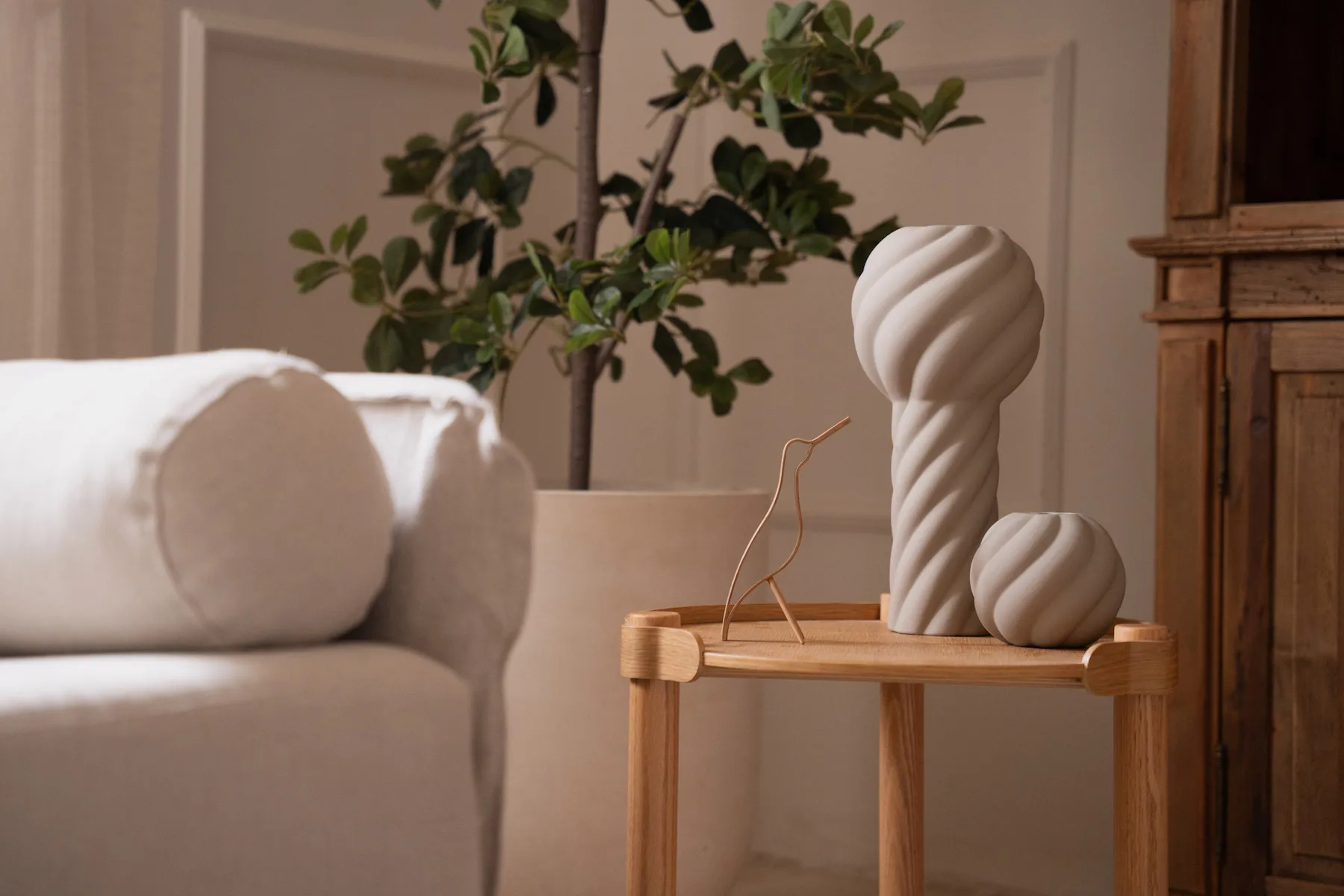 Woody Bird high 18 cm, Oak Cooee Design