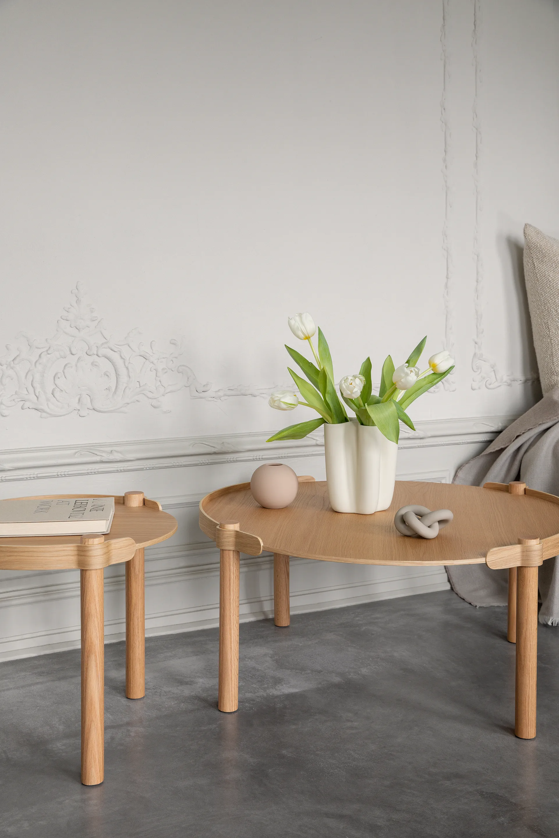 Woody bord Ø80 cm, Oak Cooee Design