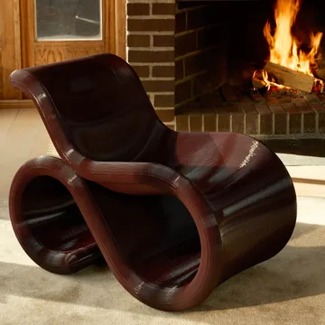 Éclair chair loungestol - Cherry - Crème Atelier