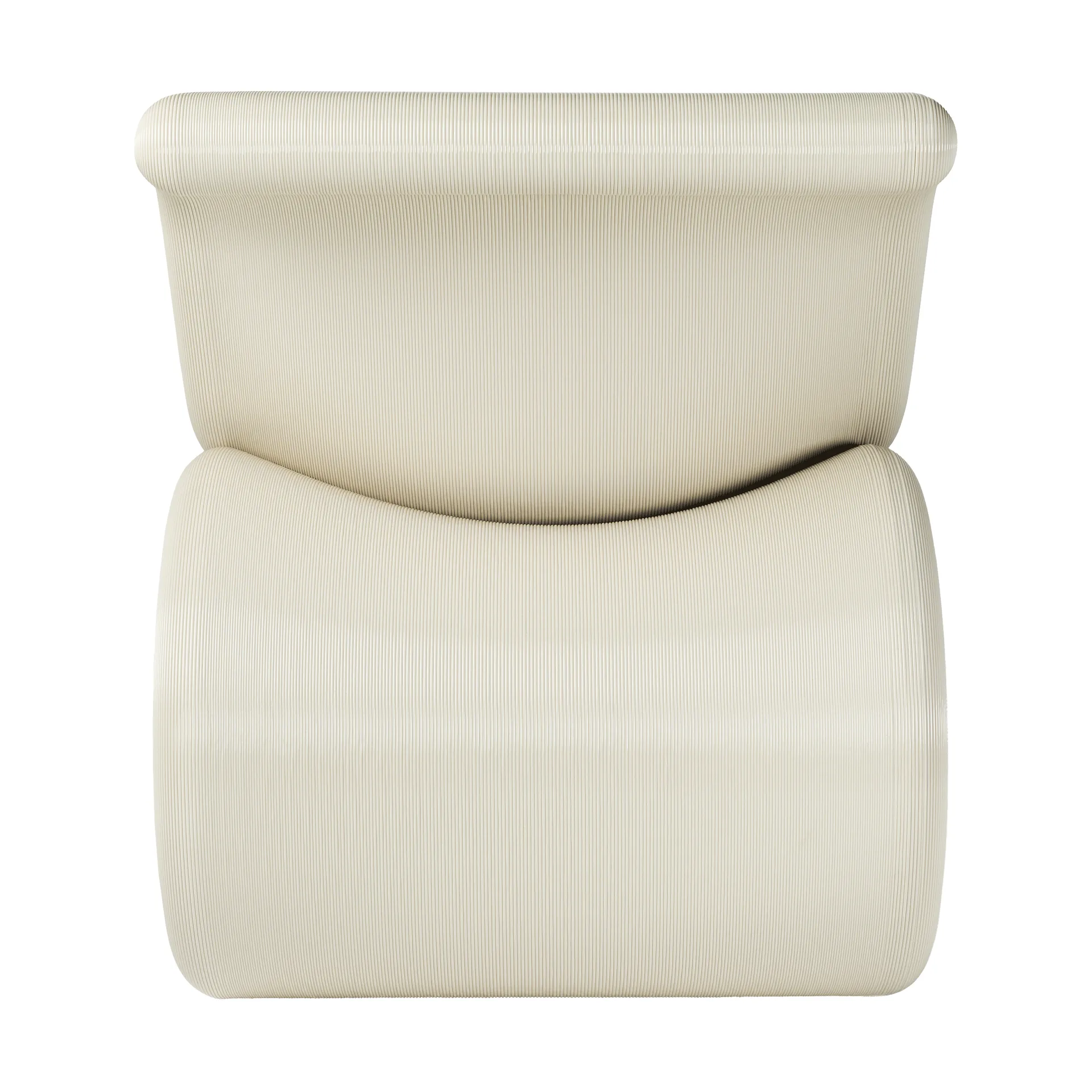 Éclair chair loungestol, Cream Crème Atelier