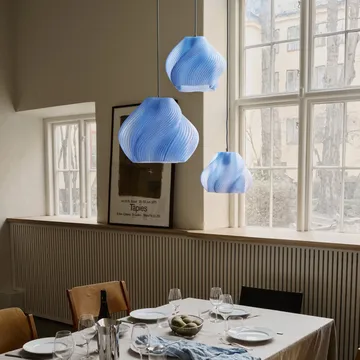 Soft Serve pendel - Blueberry sorbet-chrome, 02, 25 cm - Crème Atelier