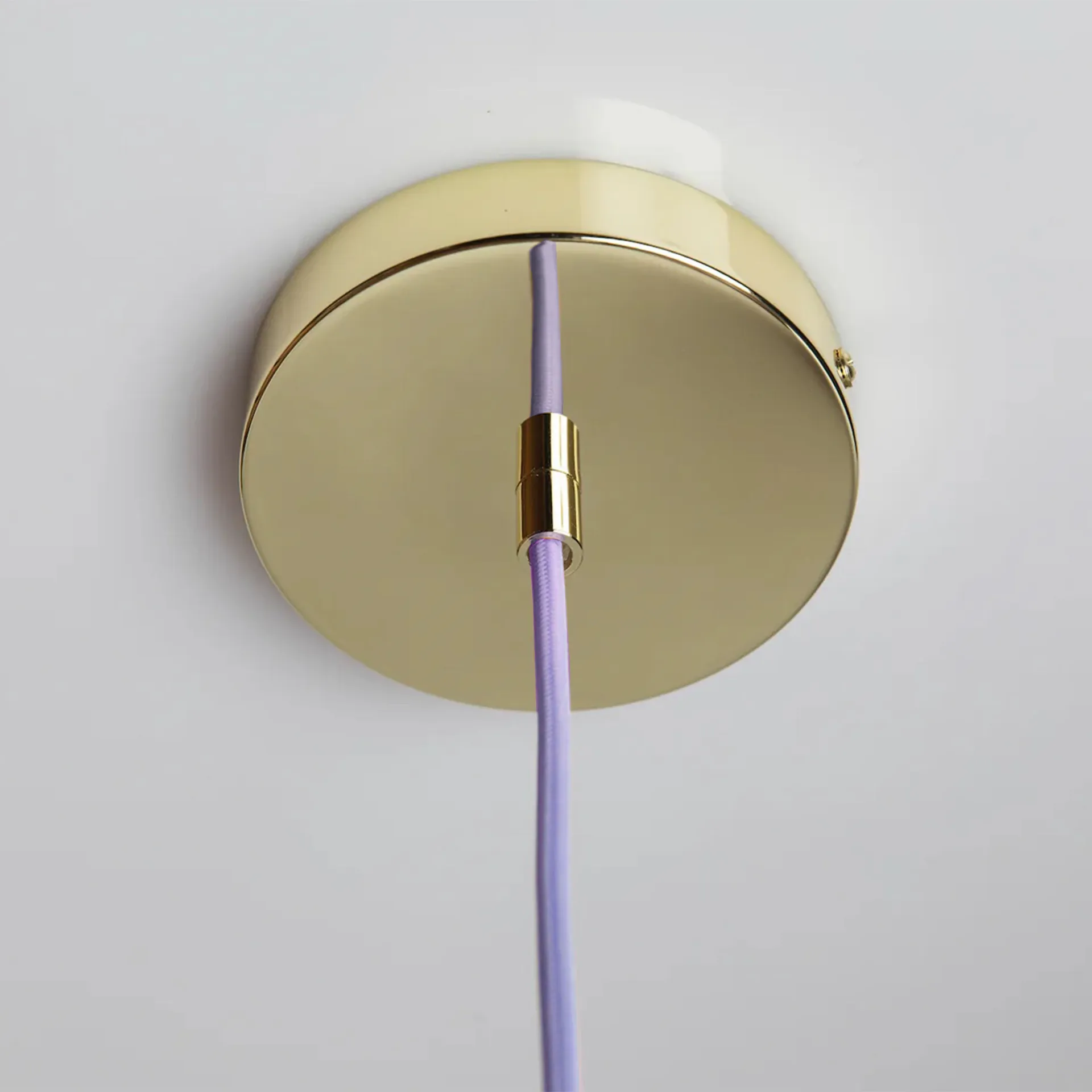 Soft Serve pendel, Lavender sorbet-brass, 01, 20 cm Crème Atelier