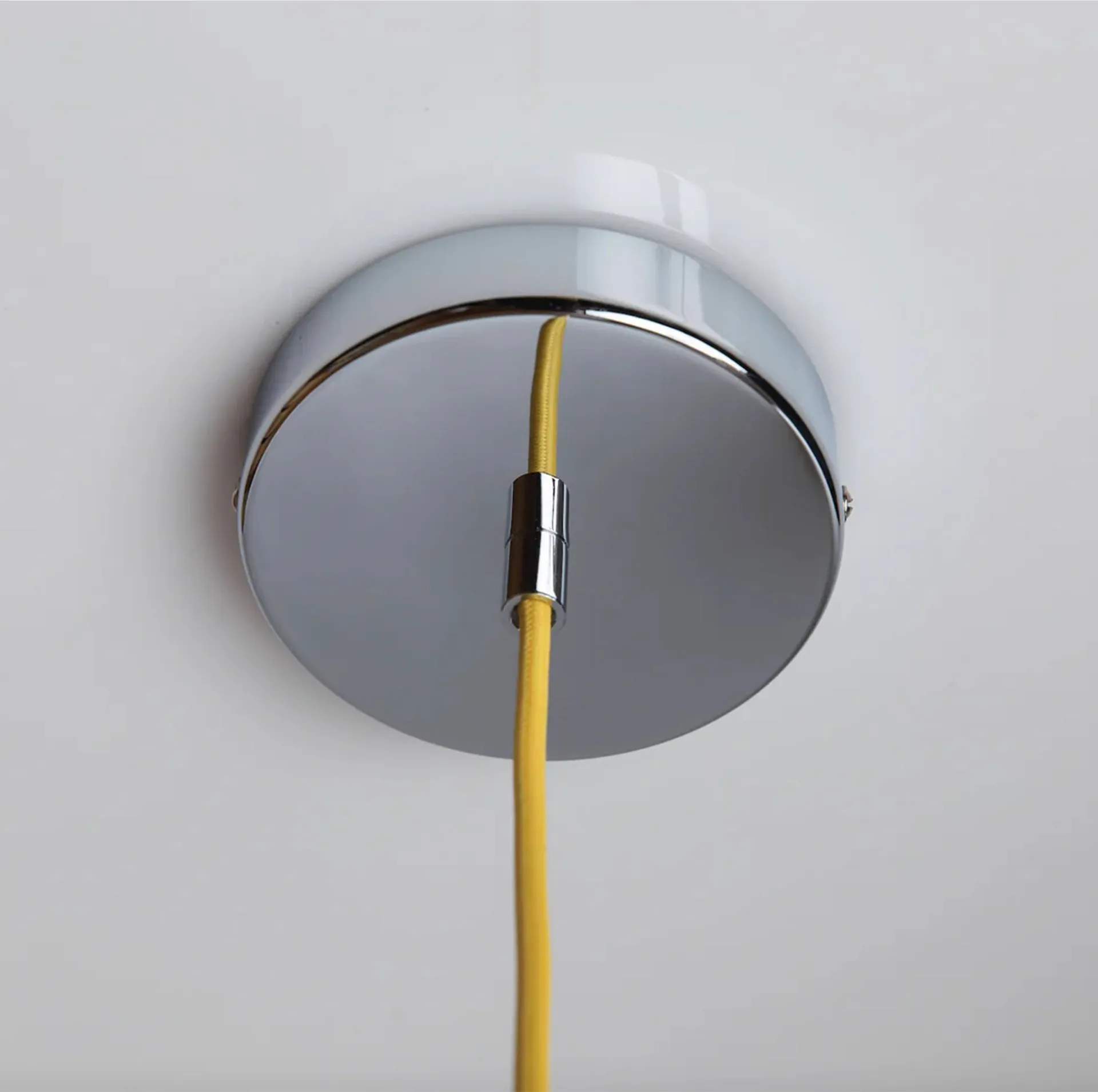 Soft Serve pendel, Limoncello sorbet-chrome, 01, 20 cm Crème Atelier