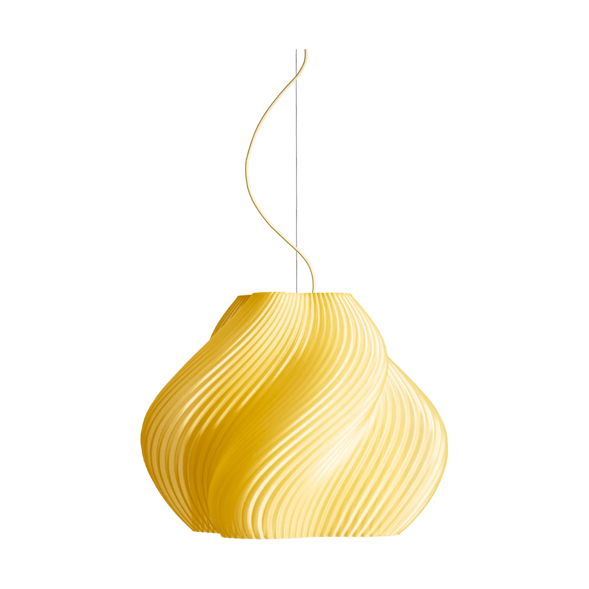 Soft Serve pendel, Limonello sorbet-brass, Mega, 60 cm Crème Atelier