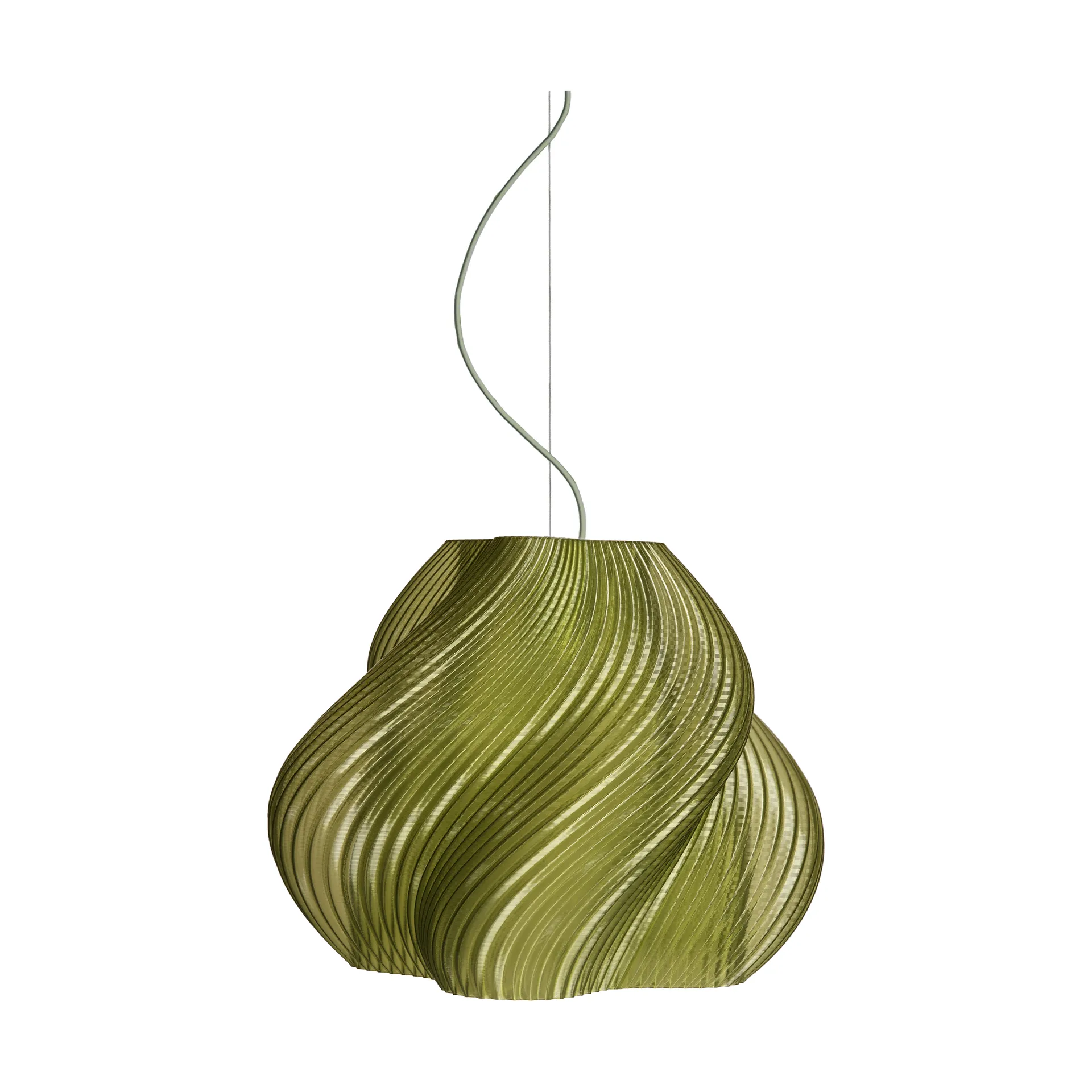 Soft Serve pendel, Olive-chrome, Mega, 60 cm Crème Atelier
