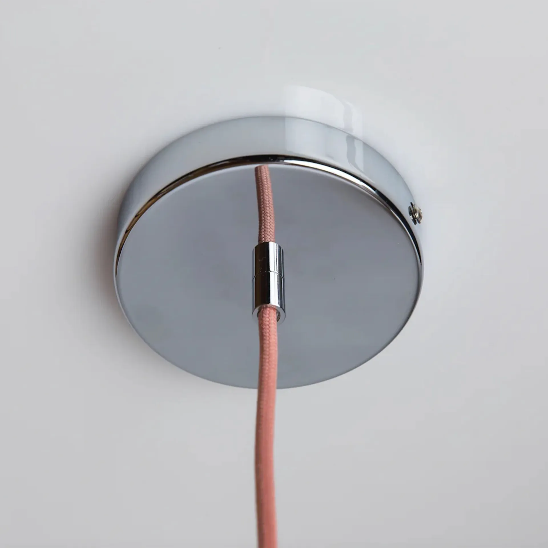 Soft Serve pendel, Peach sorbet-chrome, 01, 20 cm Crème Atelier