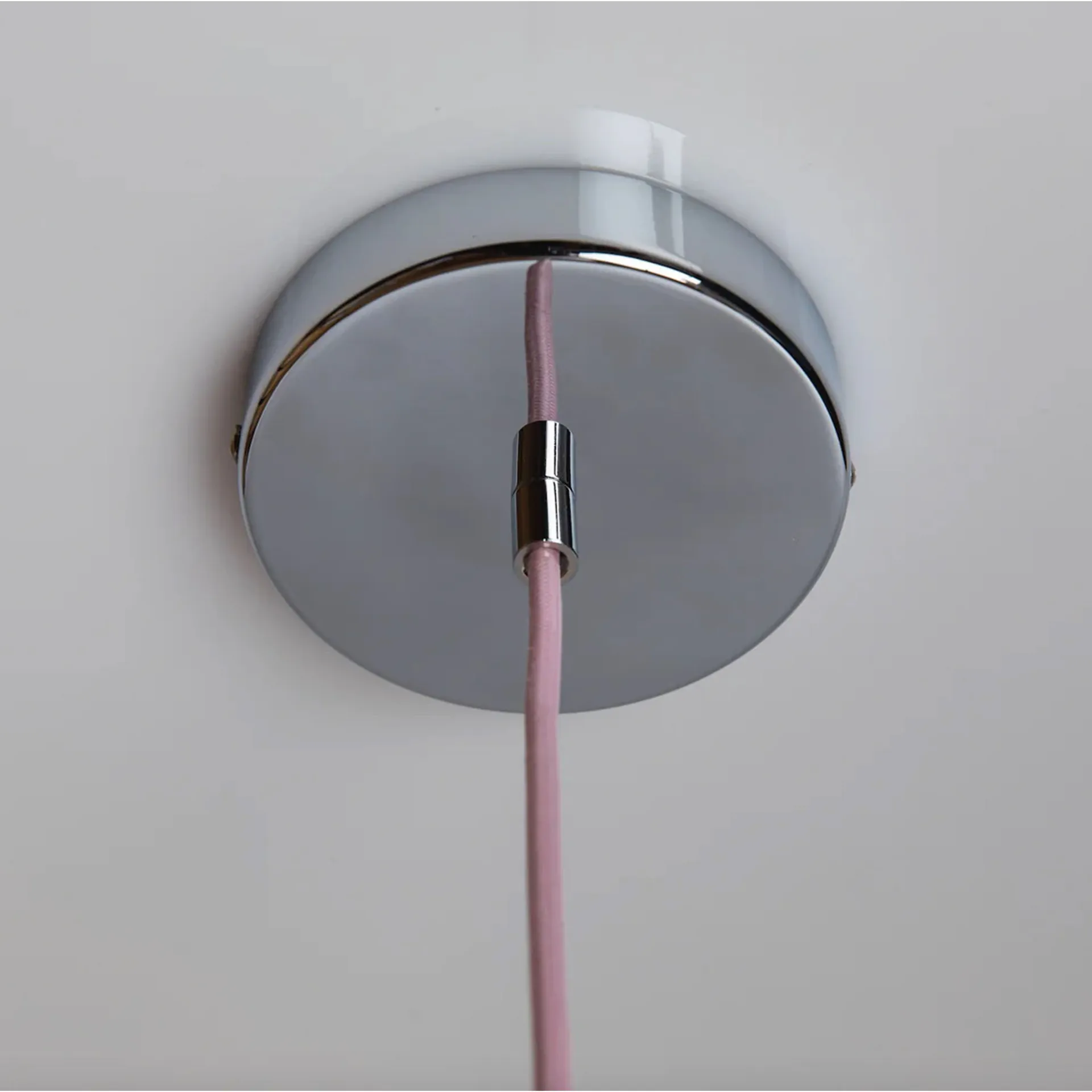 Soft Serve pendel, Rose sorbet-chrome, 01, 20 cm Crème Atelier