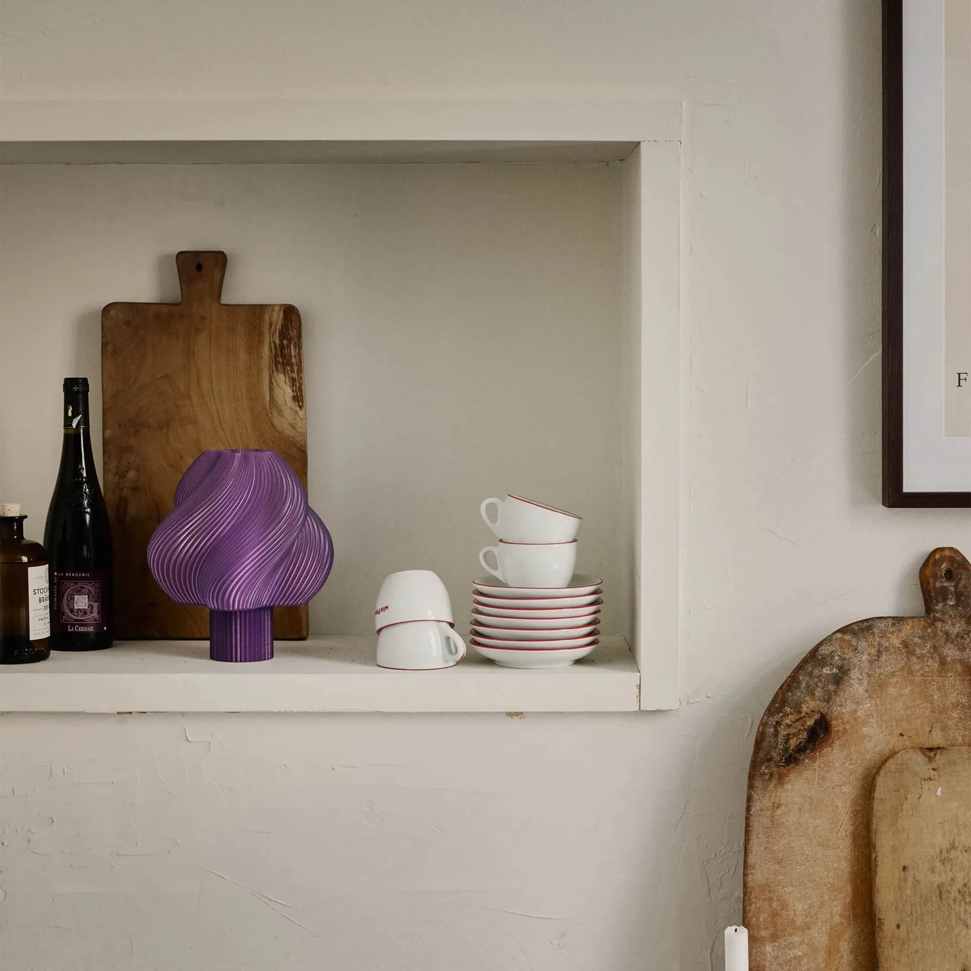 Soft Serve portabel bordslampa, Lavender sorbet, 23 cm Crème Atelier