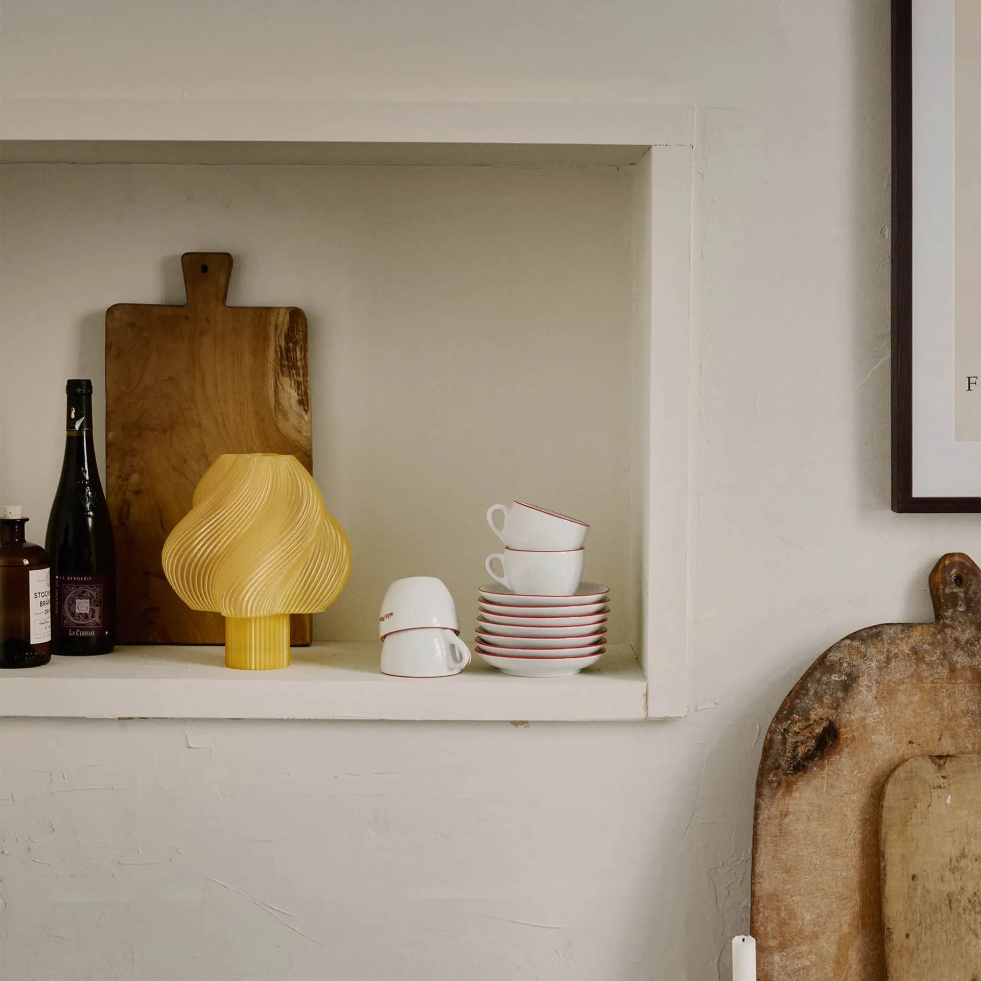 Soft Serve portabel bordslampa, Limoncello sorbet, 23 cm Crème Atelier