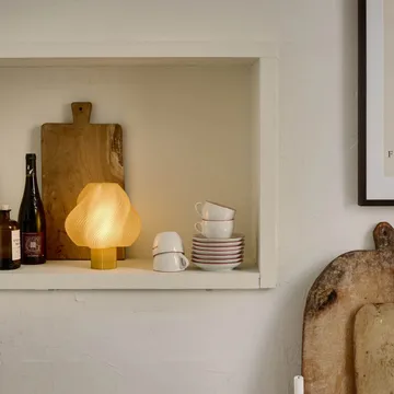 Soft Serve portabel bordslampa - Limoncello sorbet, 23 cm - Crème Atelier