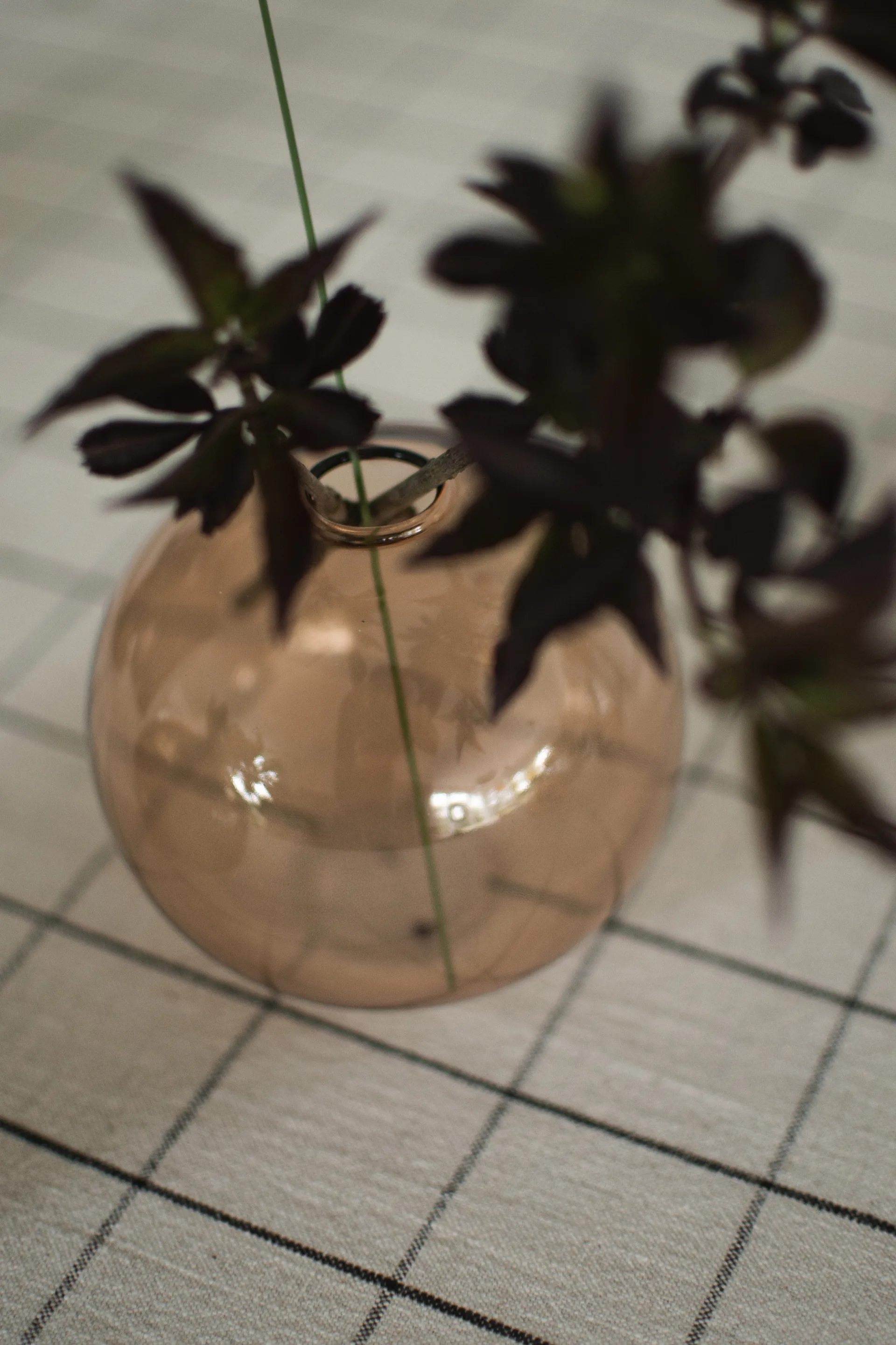 Ball vas Ø10 cm, Beige DBKD