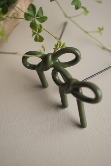 Bow blomdekoration - Shiny green - DBKD