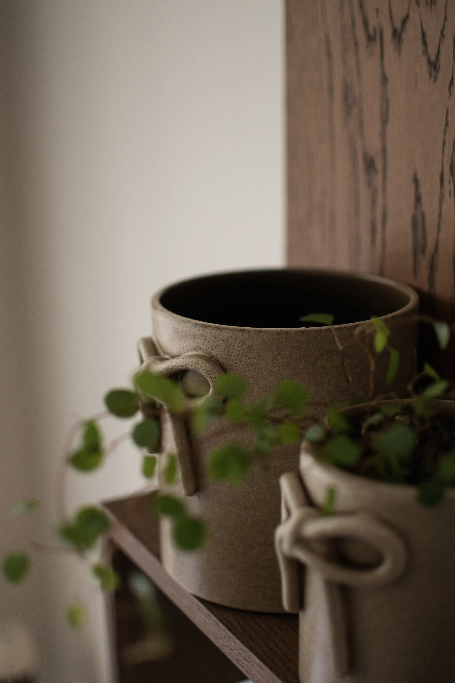 Bow kruka Ø14 cm, Beige DBKD