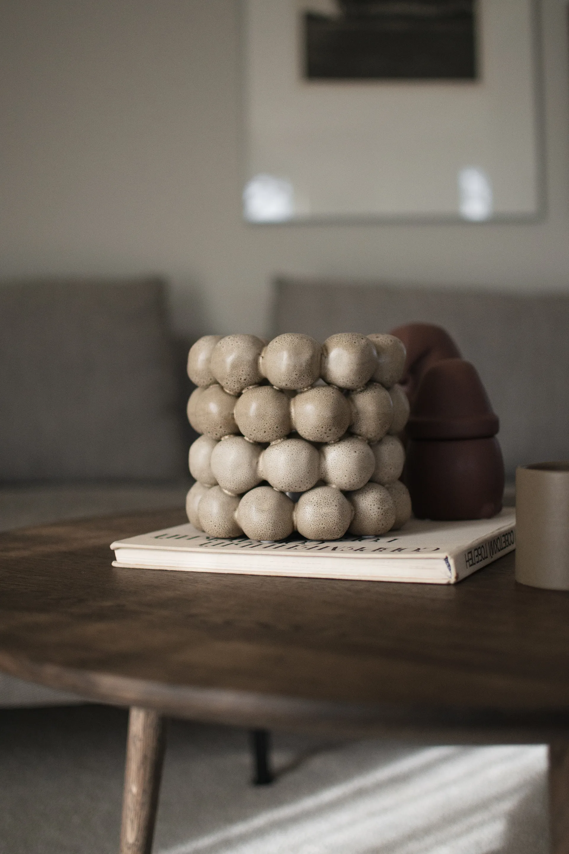 Bright ljuslykta Ø17 cm, Beige DBKD