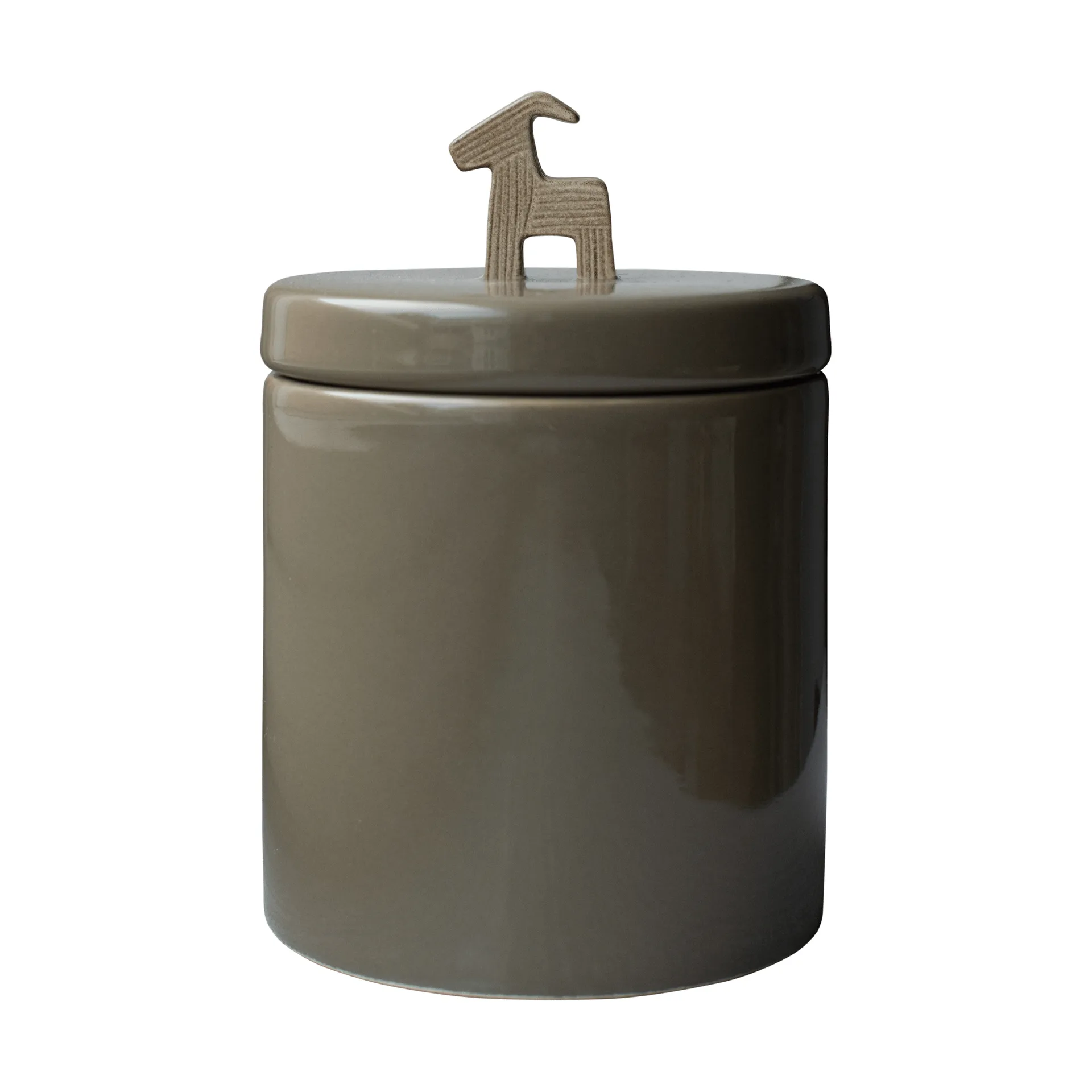 Bruse burk med lock, Shiny dust, Ø12x16 cm DBKD
