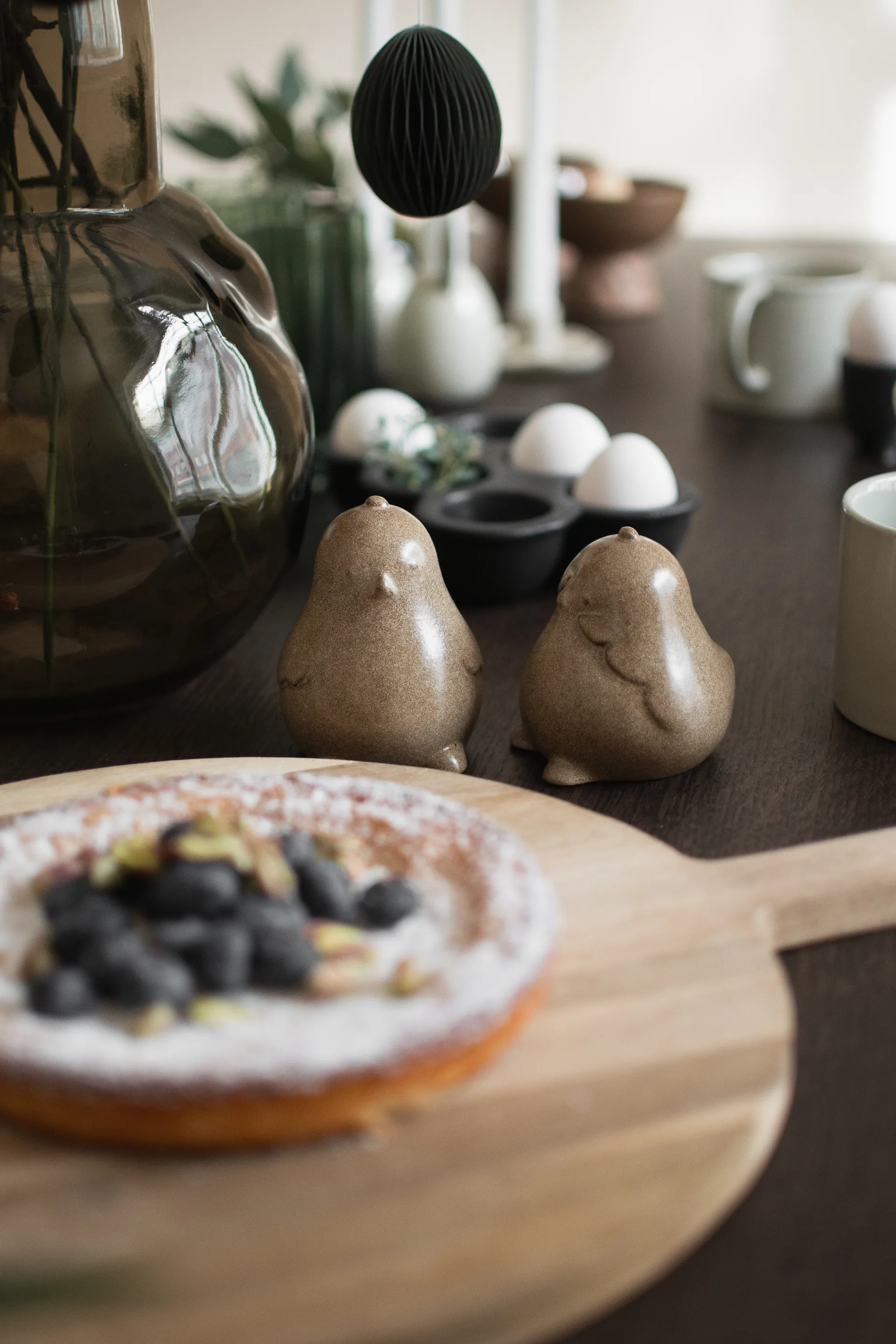 Chubby chicken påskdekoration 2-pack, Beige DBKD