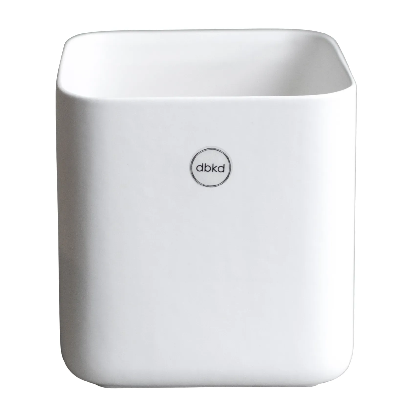 Cube kruka small 13 cm, Matte white DBKD