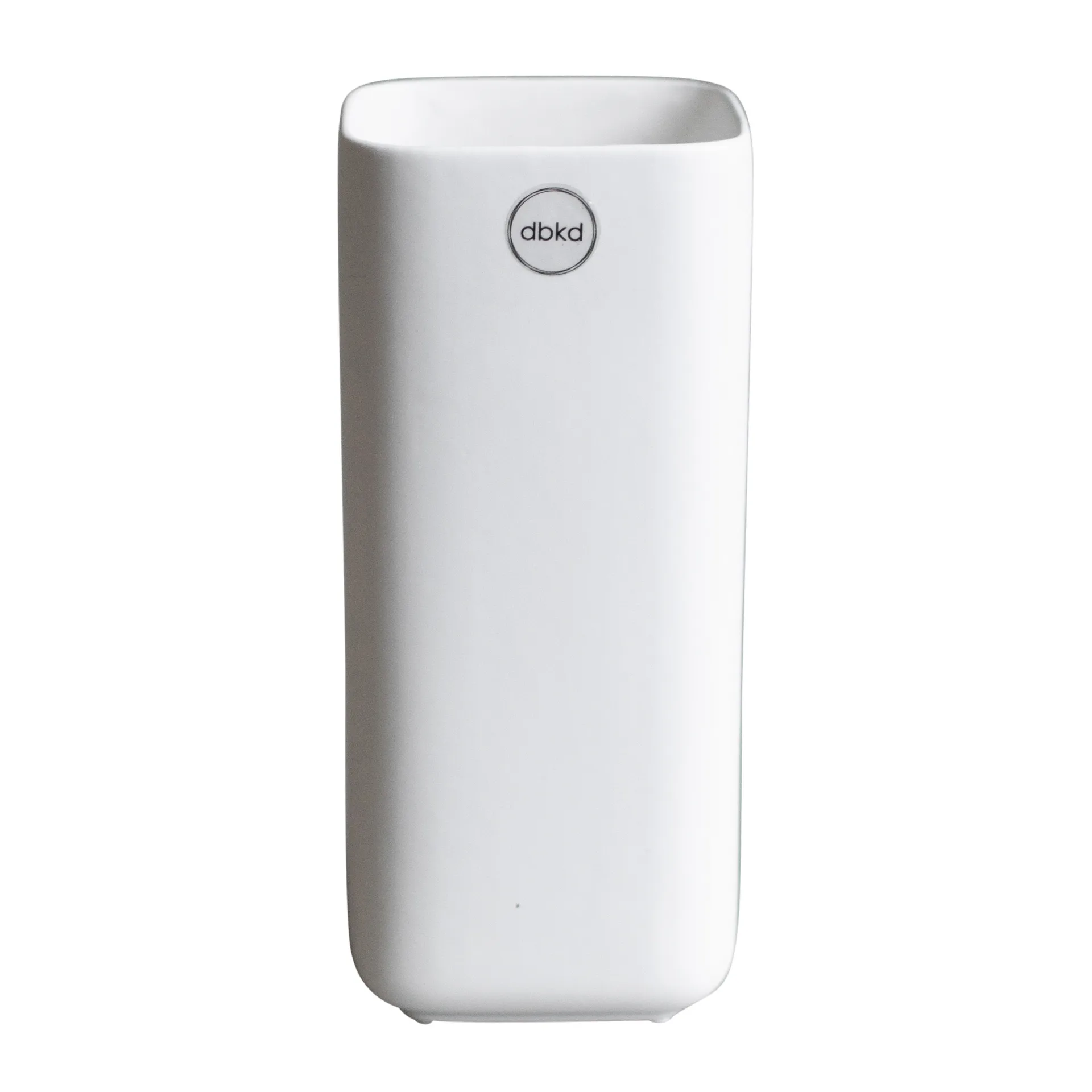 Cube vas 20 cm, Matte white DBKD