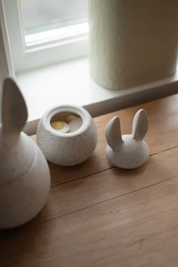 DBKD Eating rabbit skål liten - White dot - DBKD