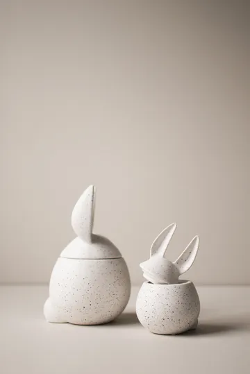 DBKD Eating rabbit skål liten - White dot - DBKD