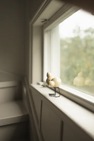 DBKD Swedish Birds påskdekoration 2-pack - Shiny yellow - DBKD