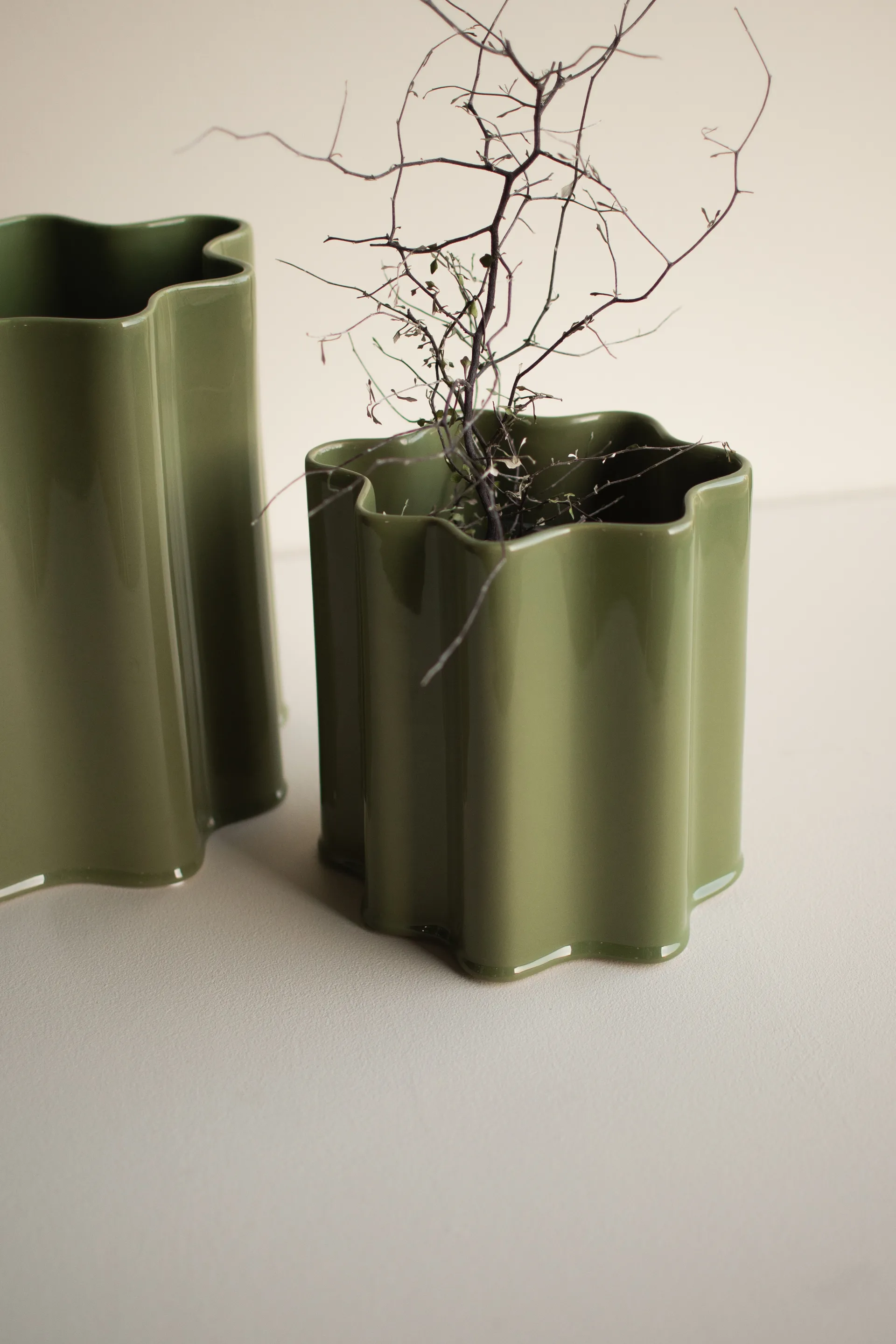 Filter kruka, Shiny green, Ø18 cm DBKD