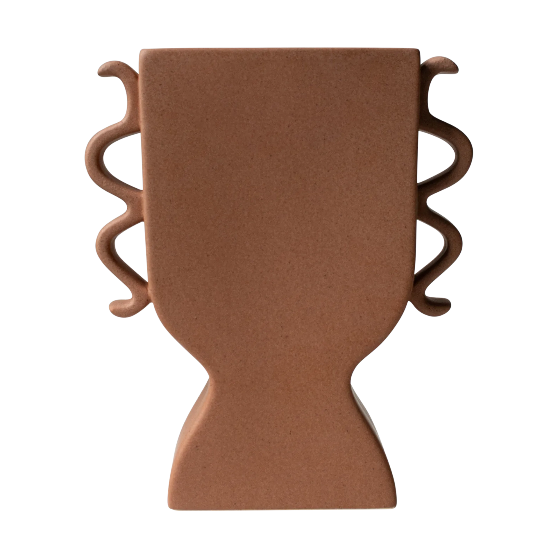 Flat vas 25 cm, Terracotta DBKD
