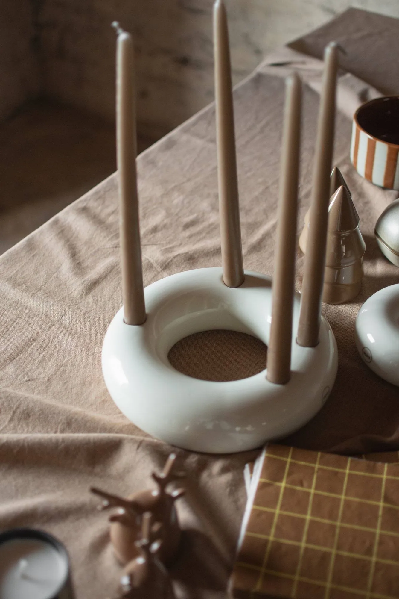 Float ljusstake, Shiny creme DBKD