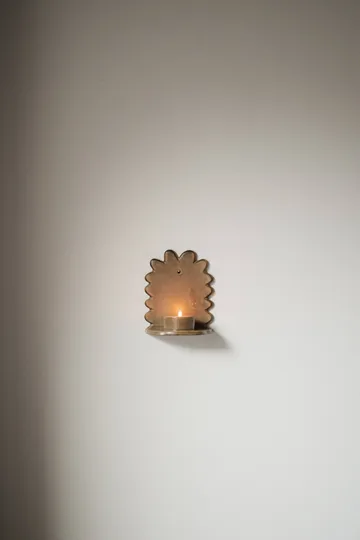 Flowery väggljusstake - Beige - DBKD