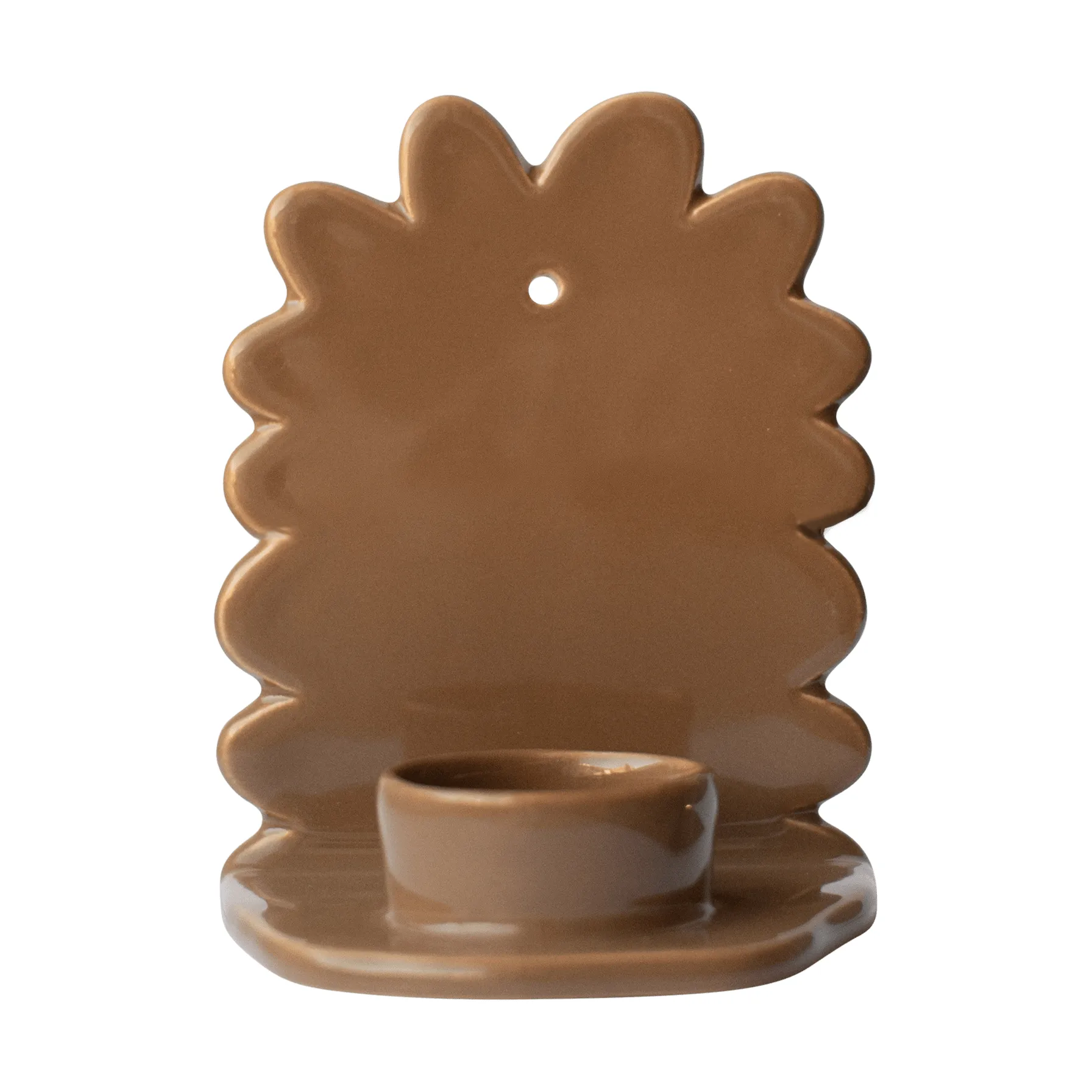 Flowery väggljusstake, Shiny nougat DBKD