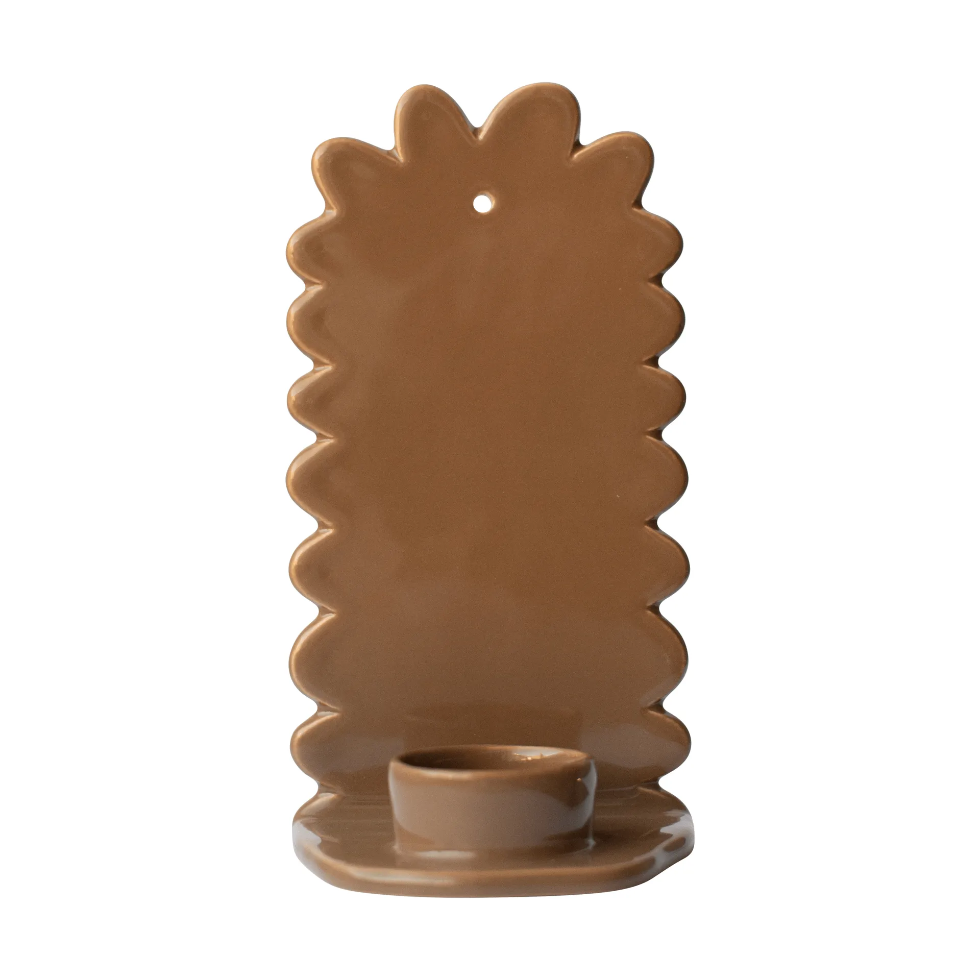 Flowery väggljusstake, Shiny nougat DBKD