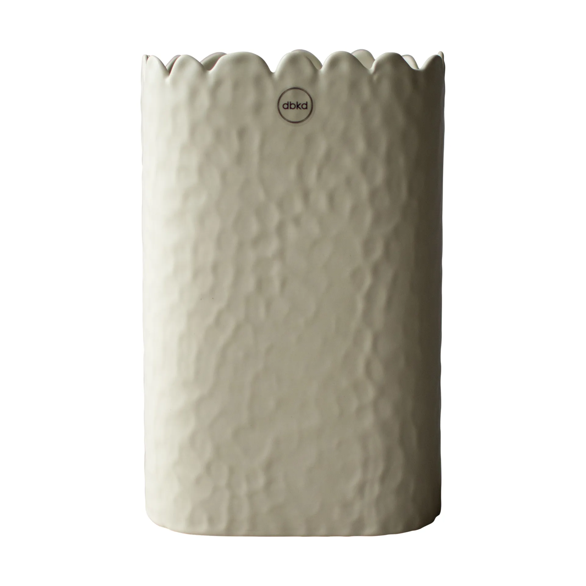 Flowery vas 20 cm, Creme DBKD