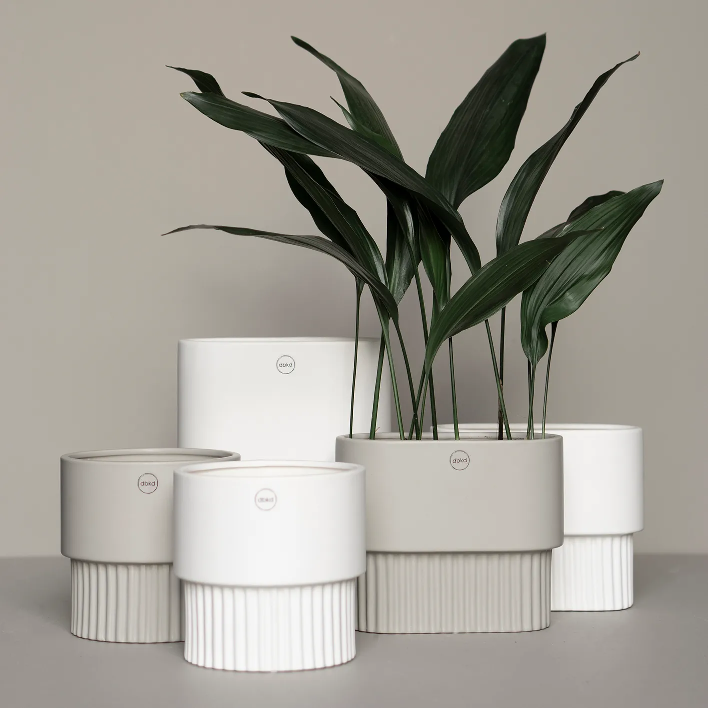 Front kruka oval låg, White DBKD