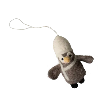 Hanging penguin dekorationshänge - Beige-white - DBKD