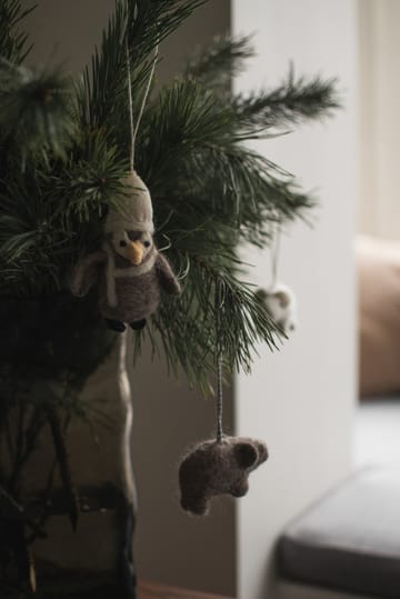 Hanging penguin dekorationshänge - Beige-white - DBKD