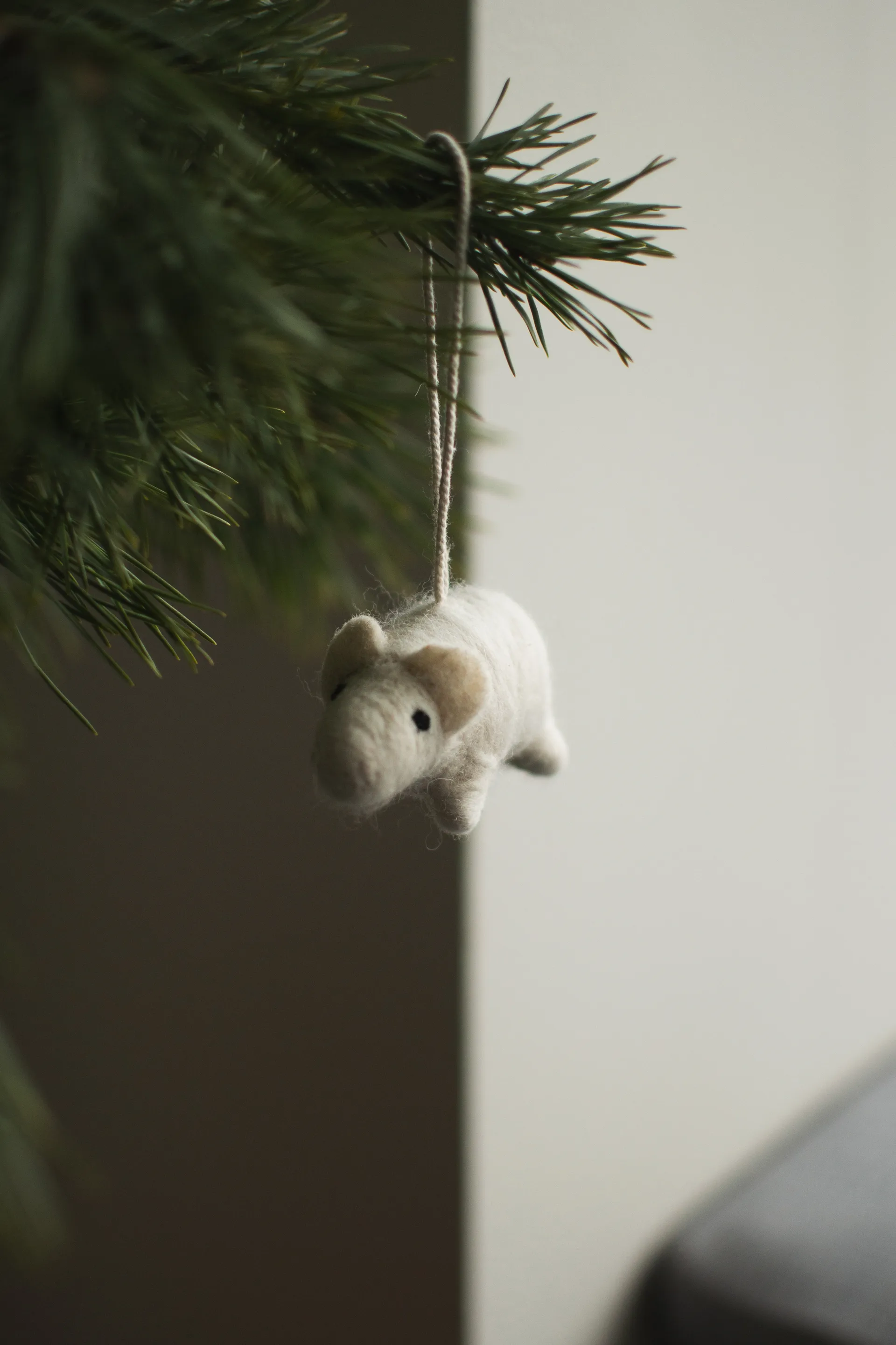 Hanging pig dekorationshänge, White DBKD