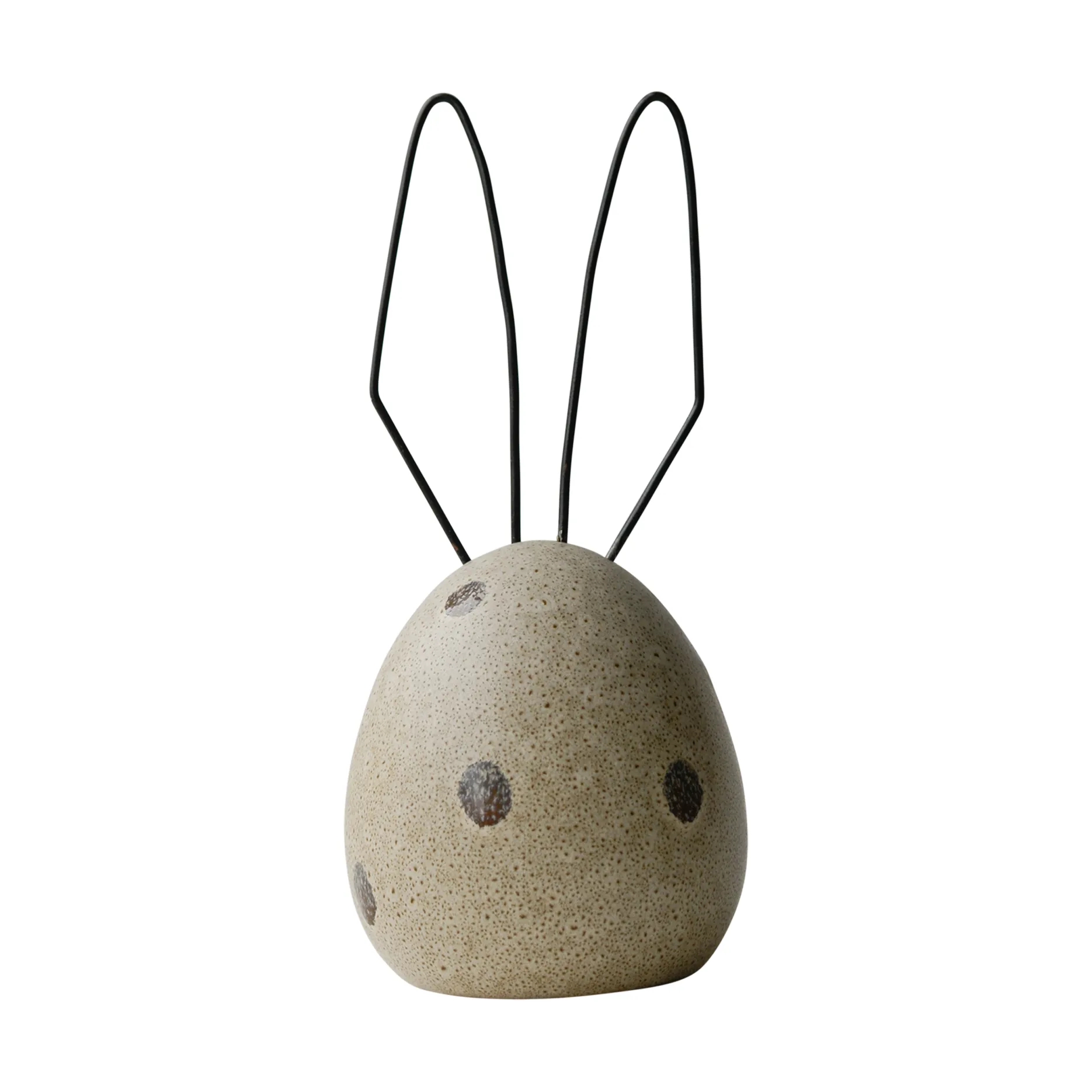 Hare påskdekoration H18 cm, Beige dot DBKD