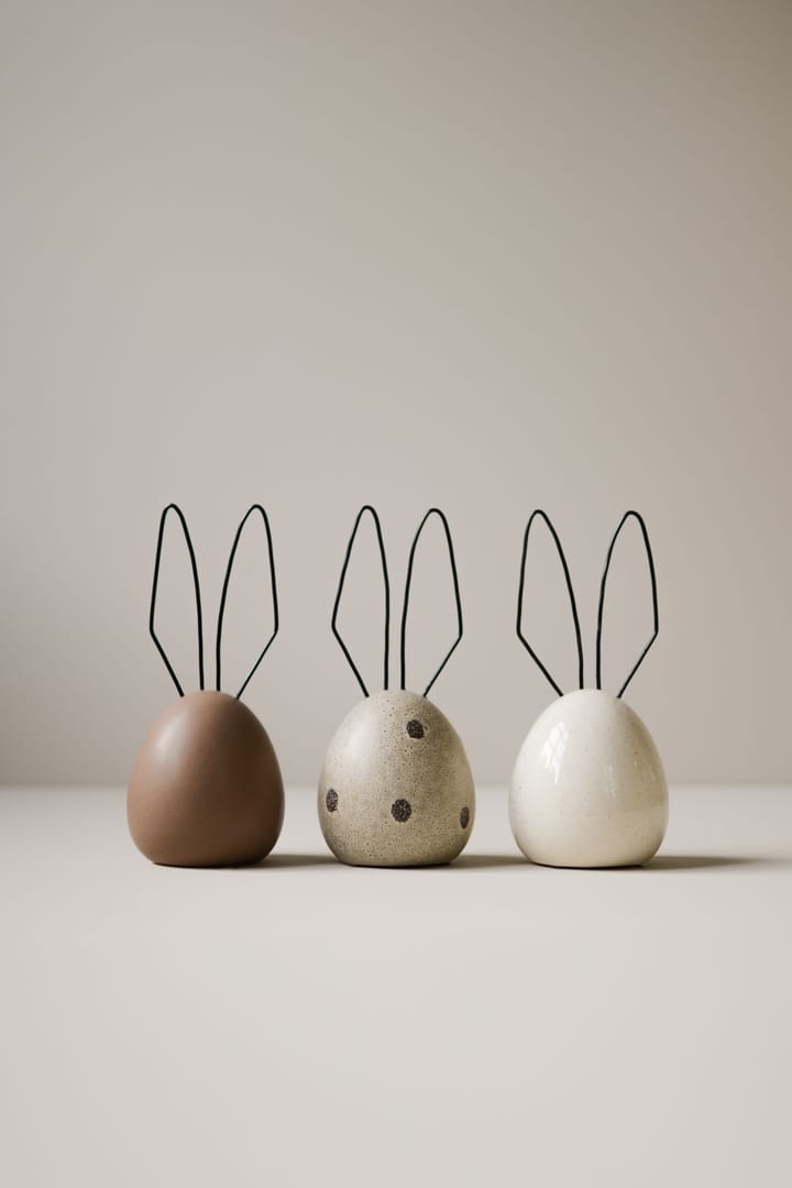 Hare påskdekoration H18 cm - Beige dot - DBKD