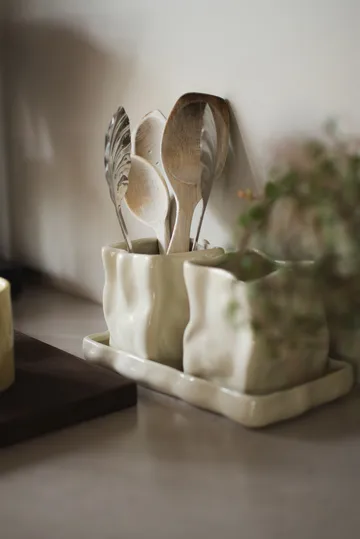 Herb kruka 3 delar - Creme - DBKD