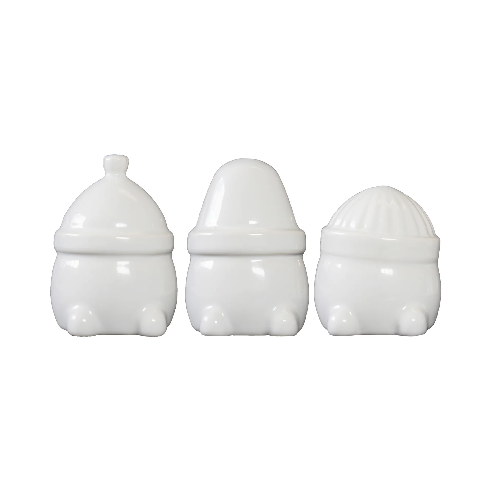 Hipster Triplets juldekoration 3-pack, Shiny white DBKD