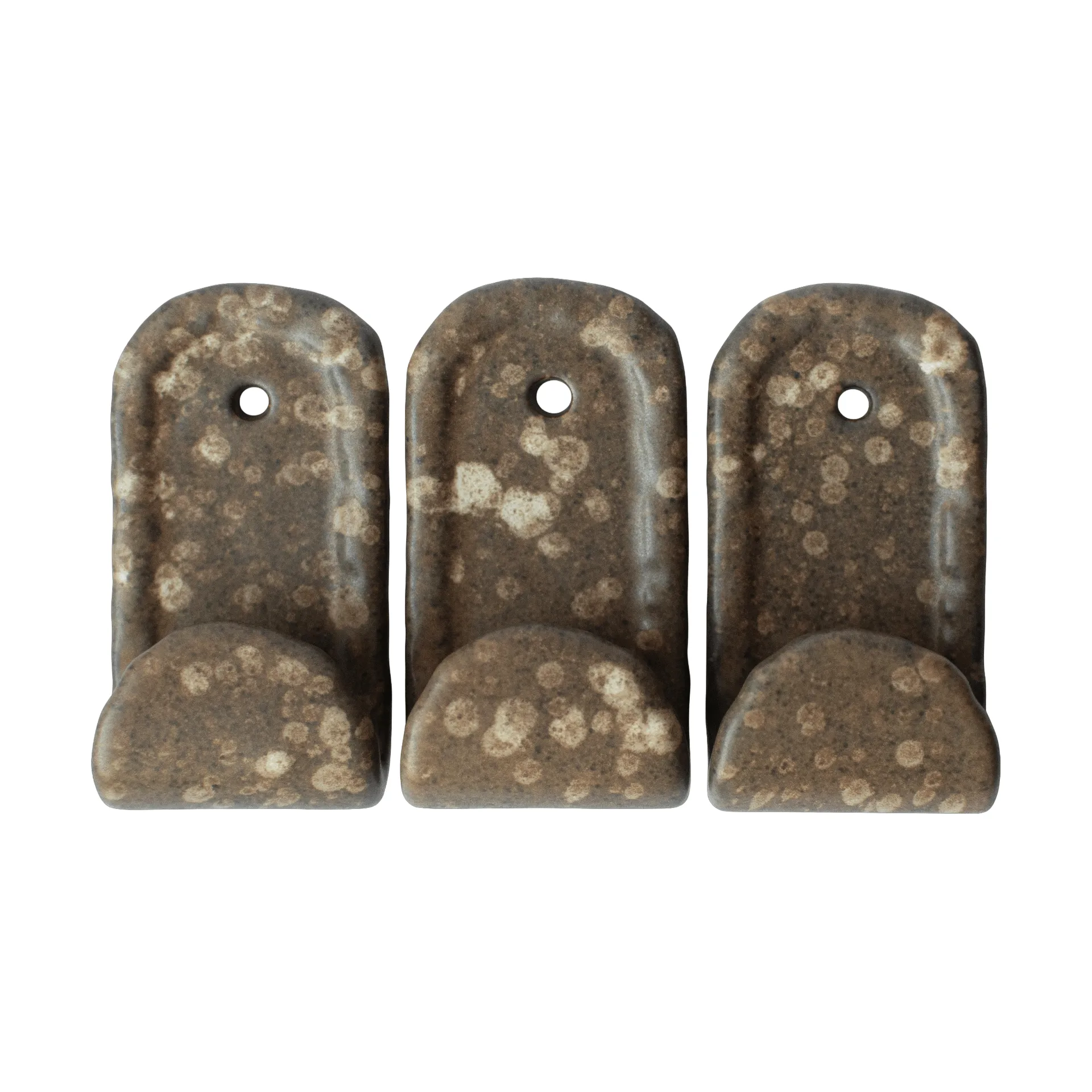 Hook krokar 3-pack, Brown dot DBKD