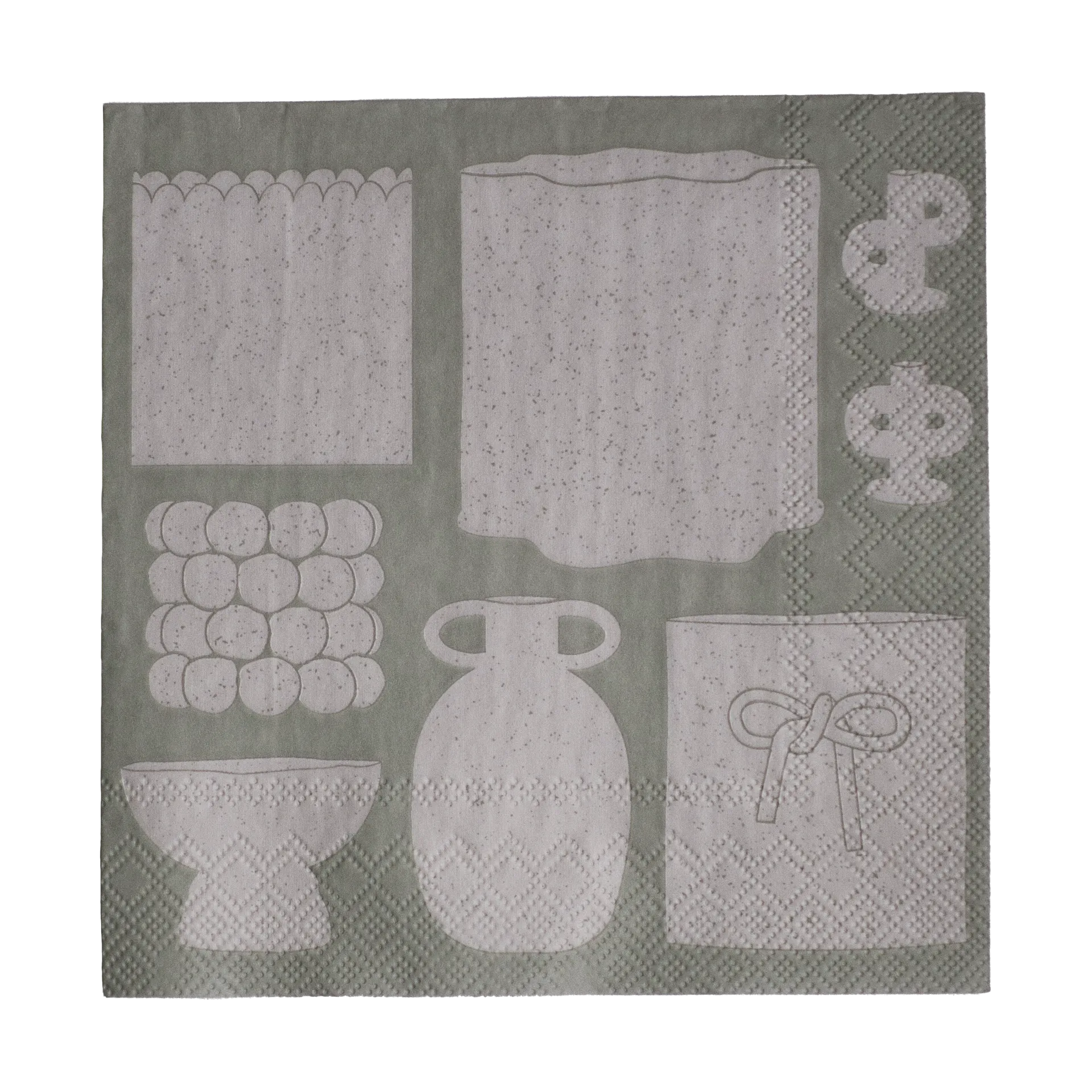 Illustration pappersservett 33x33 cm 20-pack, Beige DBKD