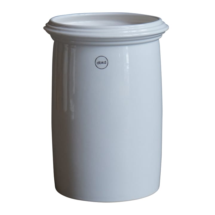 Kruset kruka blank vit, Large Ø18 cm DBKD