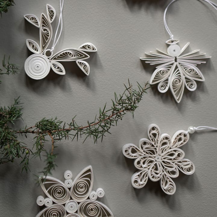 Light Flake snöflinga vit, Liten Ø8 cm DBKD