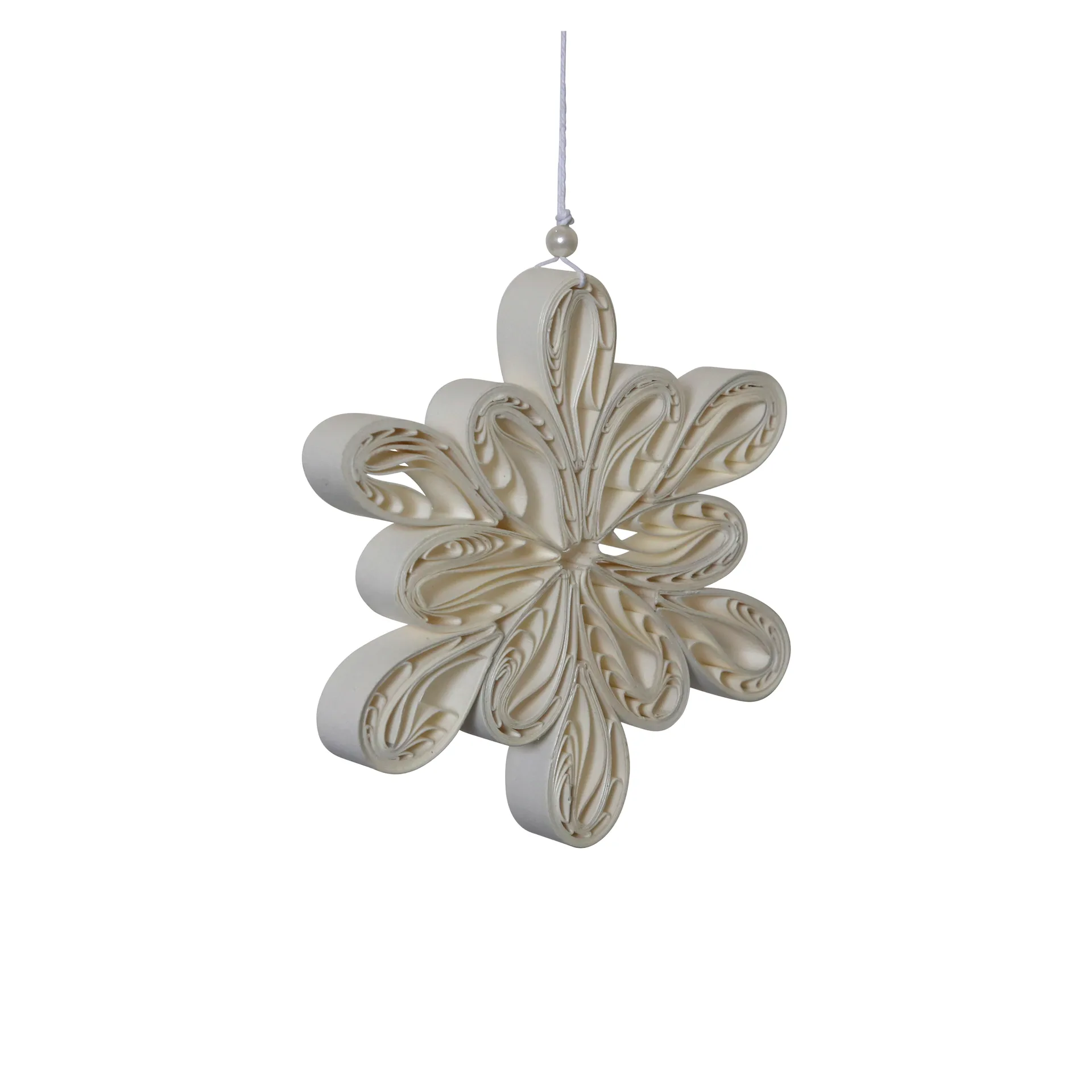Light Flake snöflinga vit, Stor Ø12 cm DBKD
