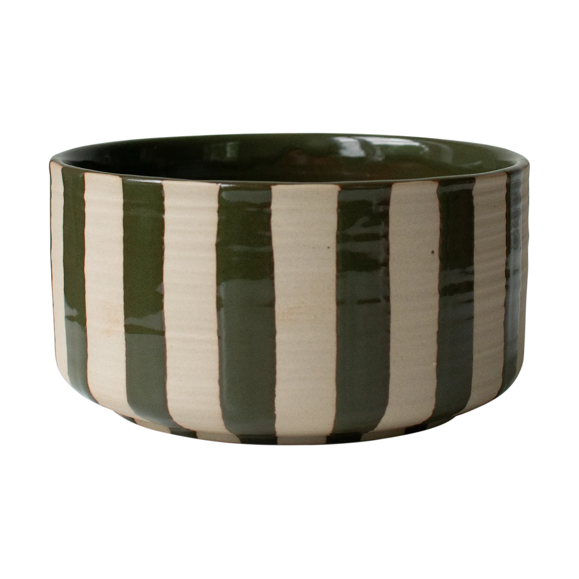 Line dekorationsskål Ø16 cm, Stripe Green DBKD