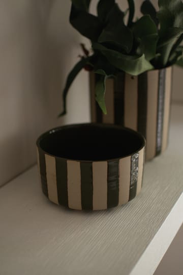 Line dekorationsskål Ø16 cm - Stripe Green - DBKD