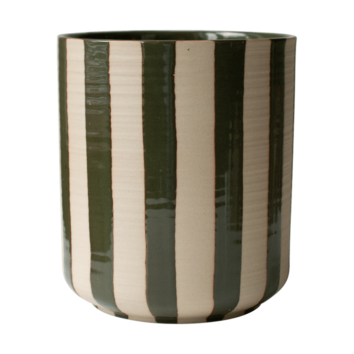 Line kruka Ø14x16 cm - Stripe Green - DBKD
